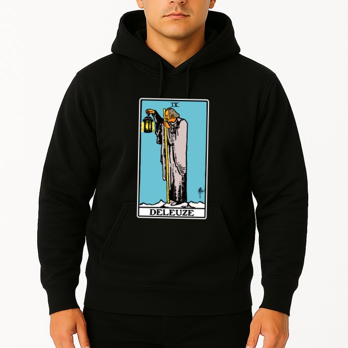 Deleuze As The Hermit Tarot Card Hoodie