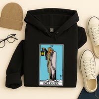 Deleuze As The Hermit Tarot Card Hoodie
