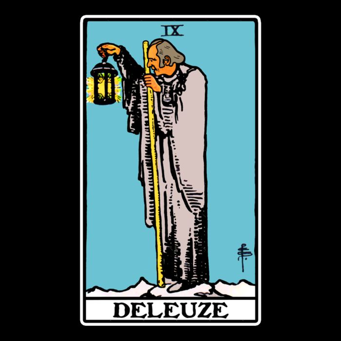 Deleuze As The Hermit Tarot Card Hoodie