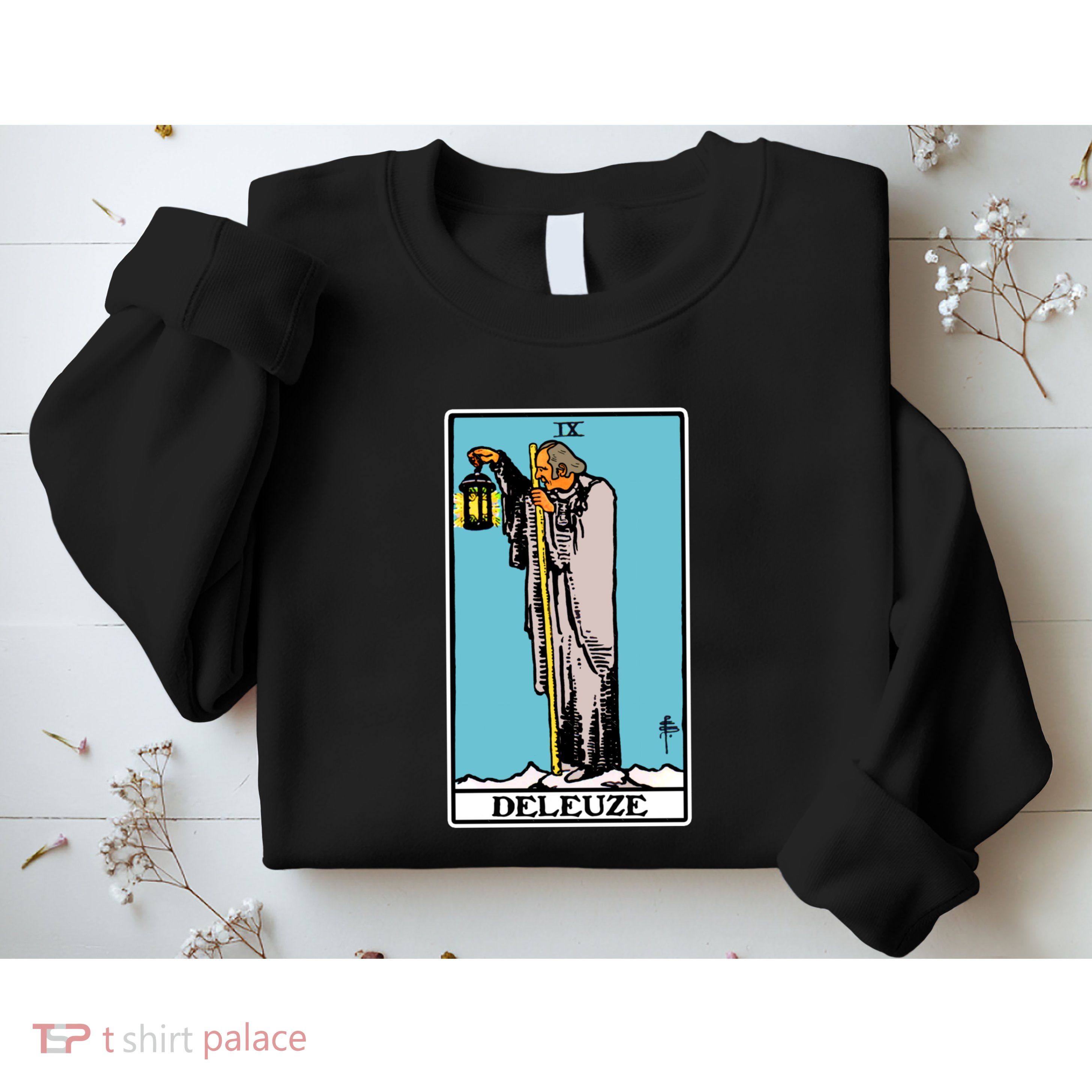 Deleuze As The Hermit Tarot Card Sweatshirt