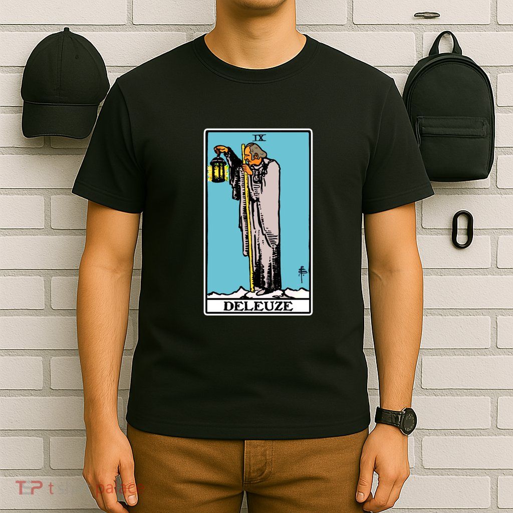 Deleuze As The Hermit Tarot Card T-Shirt
