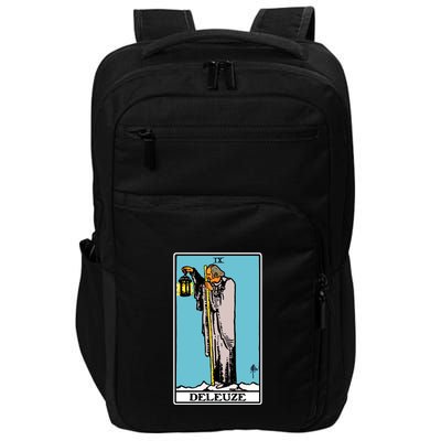 Deleuze As The Hermit Tarot Card Impact Tech Backpack