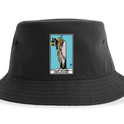 Deleuze As The Hermit Tarot Card Sustainable Bucket Hat