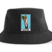 Deleuze As The Hermit Tarot Card Sustainable Bucket Hat