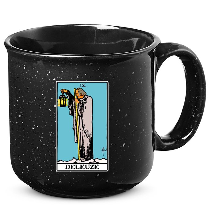 Deleuze As The Hermit Tarot Card 15oz Campfire Ceramic Mug