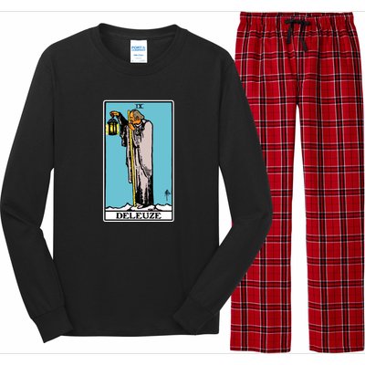 Deleuze As The Hermit Tarot Card Long Sleeve Pajama Set