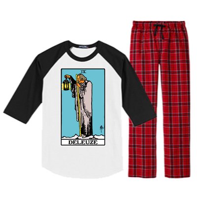 Deleuze As The Hermit Tarot Card Raglan Sleeve Pajama Set