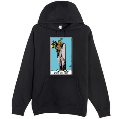 Deleuze As The Hermit Tarot Card Premium Pullover Hoodie