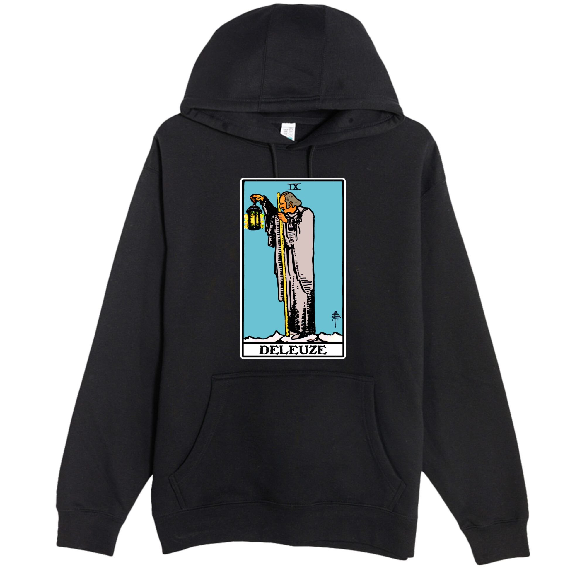 Deleuze As The Hermit Tarot Card Premium Pullover Hoodie