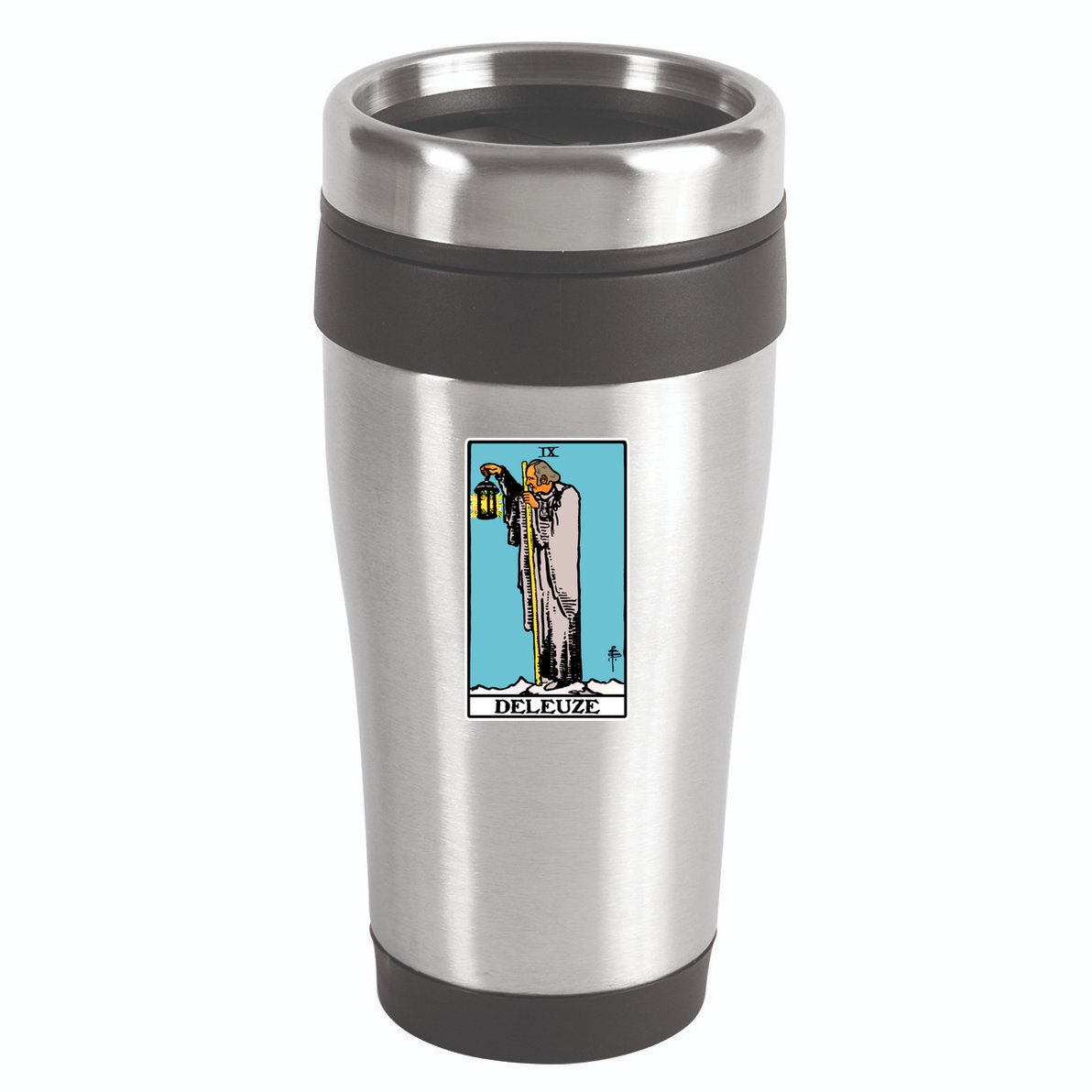Deleuze As The Hermit Tarot Card 16oz Travel Tumbler