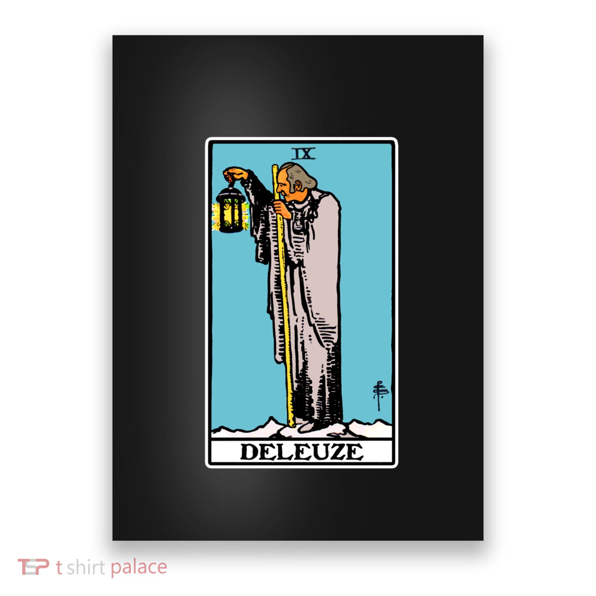 Deleuze As The Hermit Tarot Card Poster