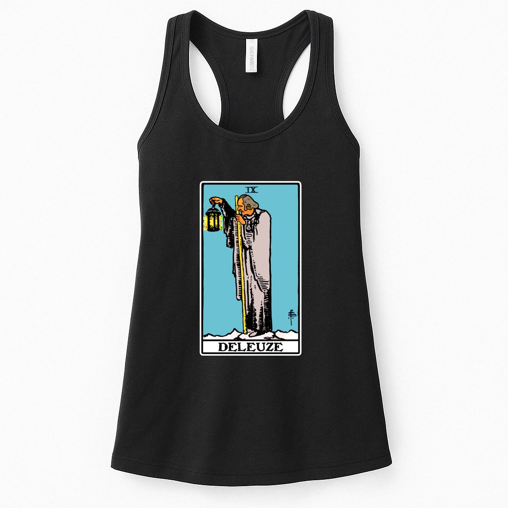 Deleuze As The Hermit Tarot Card Womens Tank Top