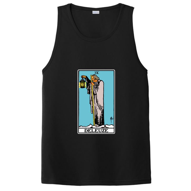 Deleuze As The Hermit Tarot Card PosiCharge Competitor Tank