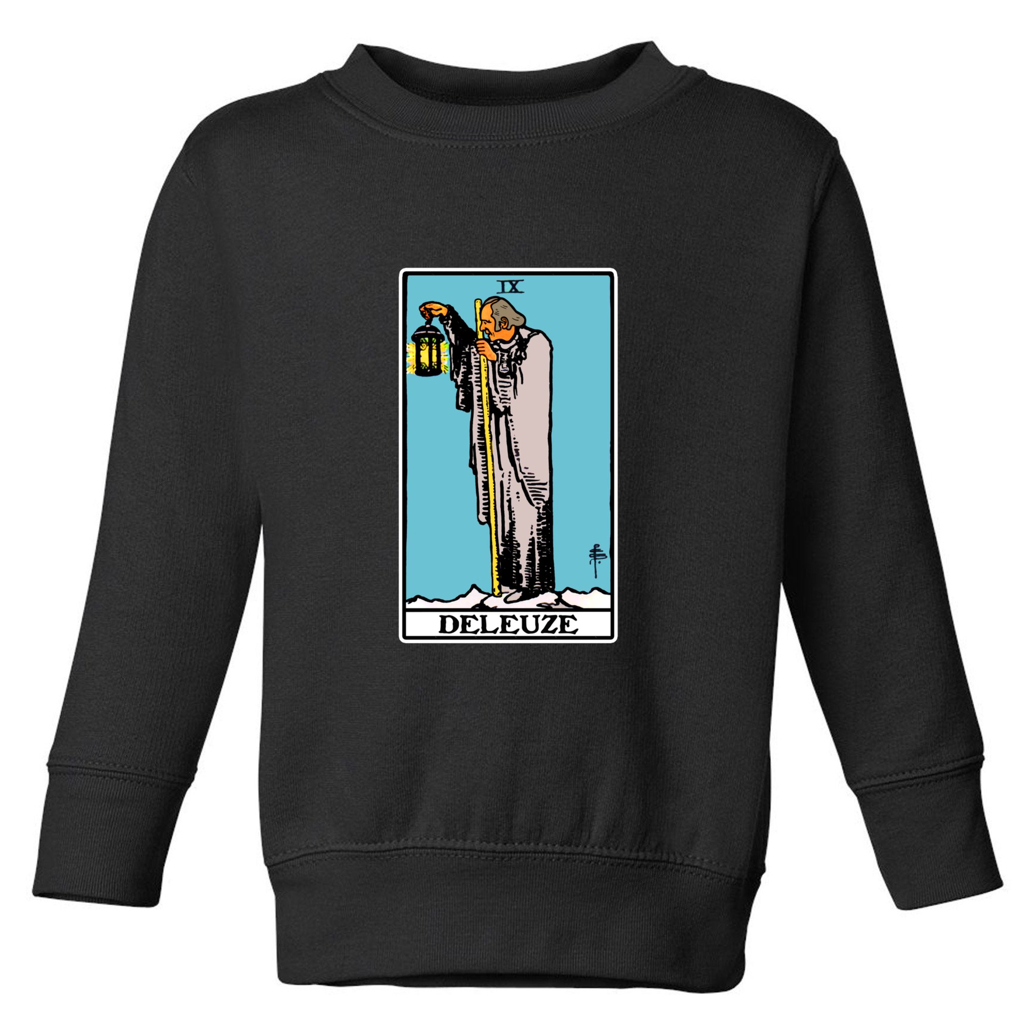 Deleuze As The Hermit Tarot Card Toddler Sweatshirt