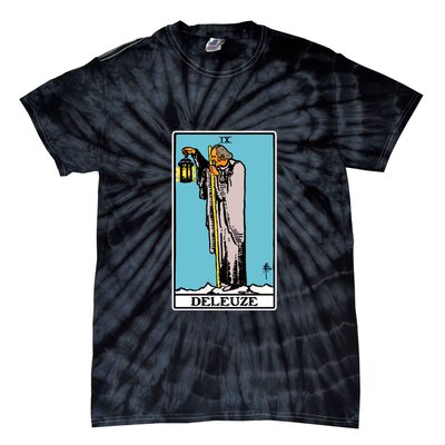 Deleuze As The Hermit Tarot Card Tie-Dye T-Shirt
