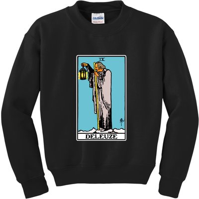 Deleuze As The Hermit Tarot Card Kids Sweatshirt