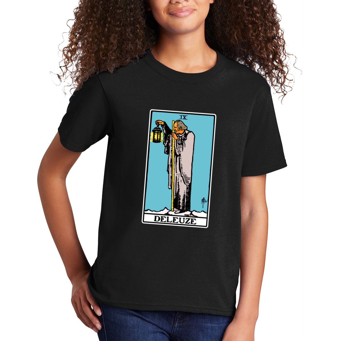 Deleuze As The Hermit Tarot Card Kids T-Shirt