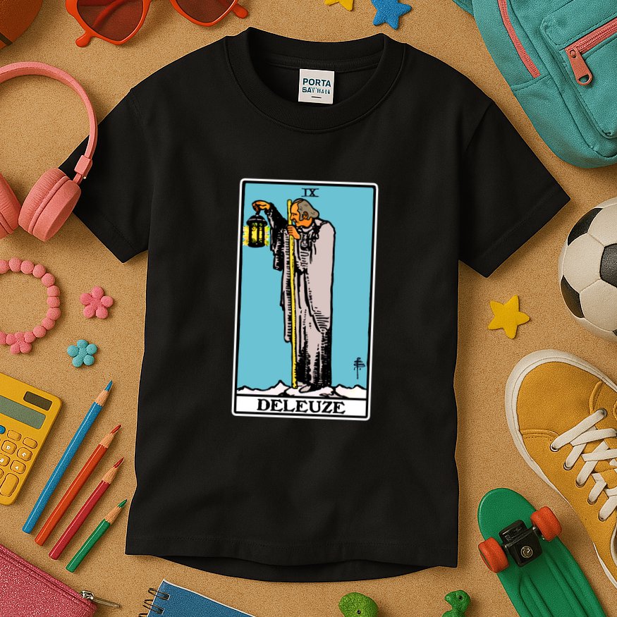 Deleuze As The Hermit Tarot Card Kids T-Shirt
