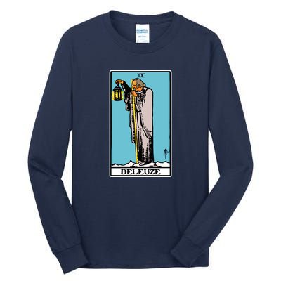 Deleuze As The Hermit Tarot Card Tall Long Sleeve T-Shirt