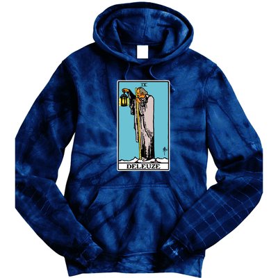 Deleuze As The Hermit Tarot Card Tie Dye Hoodie