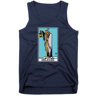 Deleuze As The Hermit Tarot Card Tank Top