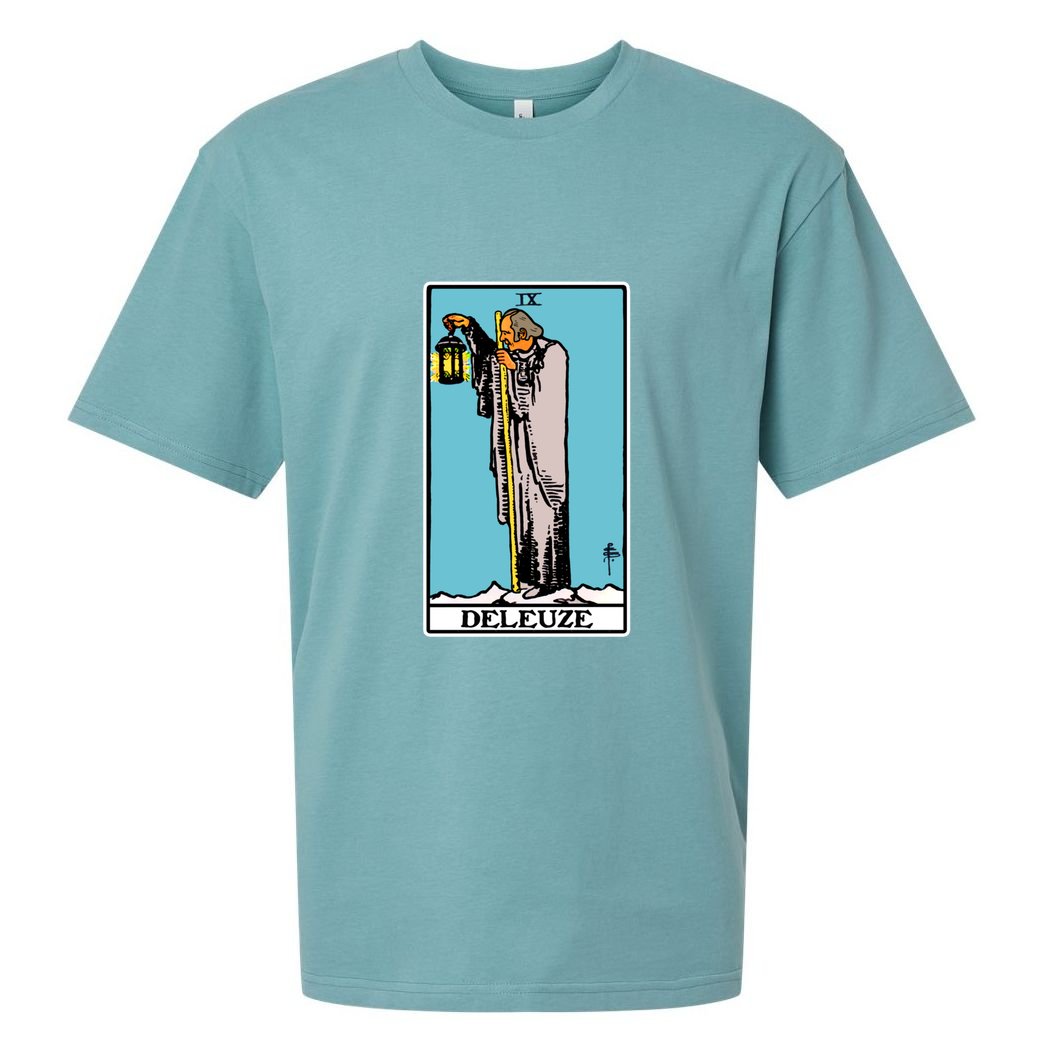 Deleuze As The Hermit Tarot Card Sueded Cloud Jersey T-Shirt