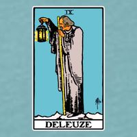 Deleuze As The Hermit Tarot Card Sueded Cloud Jersey T-Shirt
