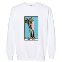Deleuze As The Hermit Tarot Card Garment-Dyed Sweatshirt