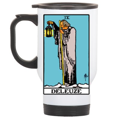 Deleuze As The Hermit Tarot Card Stainless Steel Travel Mug