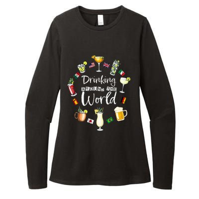 Drinking Around The World Vacation Drinking Showcase Womens CVC Long Sleeve Shirt