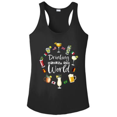 Drinking Around The World Vacation Drinking Showcase Ladies PosiCharge Competitor Racerback Tank