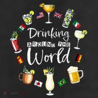 Drinking Around The World Vacation Drinking Showcase Trucker Hat