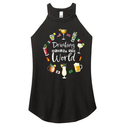 Drinking Around The World Vacation Drinking Showcase Women's Perfect Tri Rocker Tank