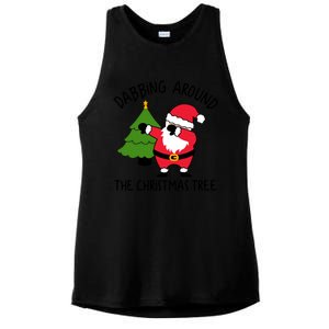 Dabbing Around The Christmas Tree Ladies PosiCharge Tri-Blend Wicking Tank