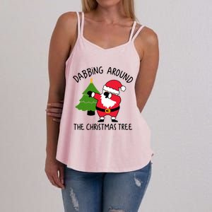 Dabbing Around The Christmas Tree Women's Strappy Tank