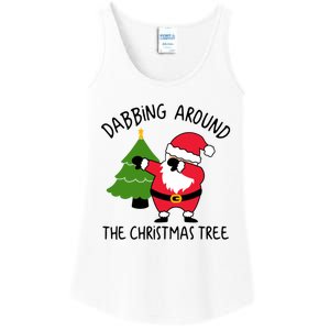 Dabbing Around The Christmas Tree Ladies Essential Tank