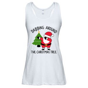 Dabbing Around The Christmas Tree Ladies Essential Flowy Tank