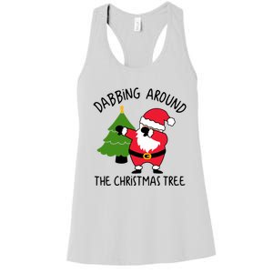 Dabbing Around The Christmas Tree Women's Racerback Tank