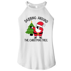 Dabbing Around The Christmas Tree Women's Perfect Tri Rocker Tank