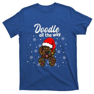 Doodle All The Way Labradoodle Santa Claus Hat Christmas Gift T-Shirt