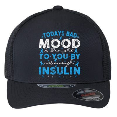 Diabetes Awareness Type 1 2 Diabetic T1D T2D blue Flexfit Unipanel Trucker Cap