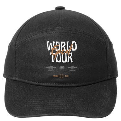 Drinking Around The World Epcot Drinking World Showcase 7-Panel Snapback Hat