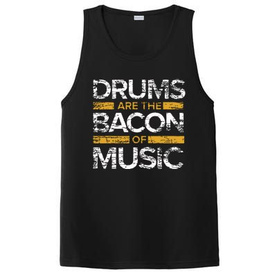 Drums Are The Bacon Of Music Drummer Drums PosiCharge Competitor Tank