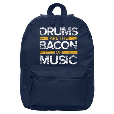 Drums Are The Bacon Of Music Drummer Drums 16 in Basic Backpack