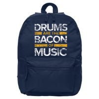 Drums Are The Bacon Of Music Drummer Drums 16 in Basic Backpack