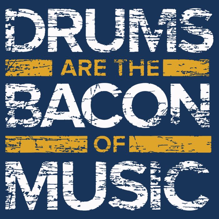 Drums Are The Bacon Of Music Drummer Drums Mousepad