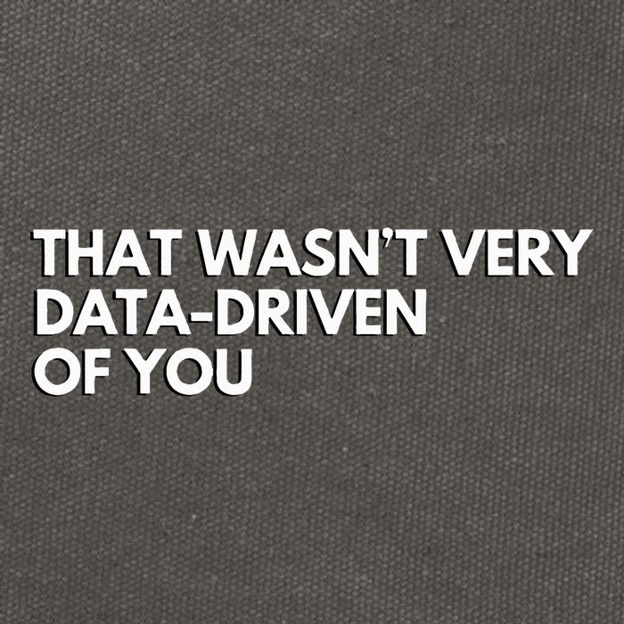 Data Analyst That WasnT Very Data Driven Of You Cotton Canvas Backpack