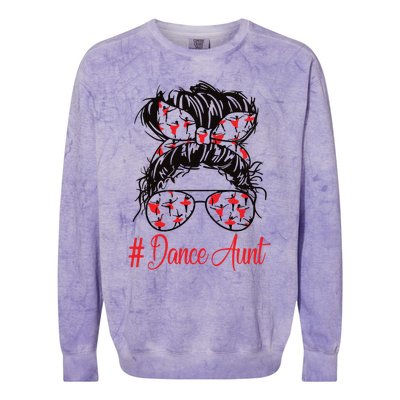 Dance Aunt Teesgift Love Dance Tap Dance Dancer Birthday Gift Colorblast Crewneck Sweatshirt