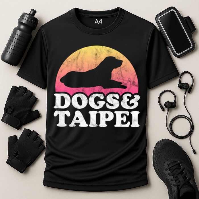 Dogs And Taipei Taiwan 'S Or 'S Dog Gift Cooling Performance Crew T-Shirt