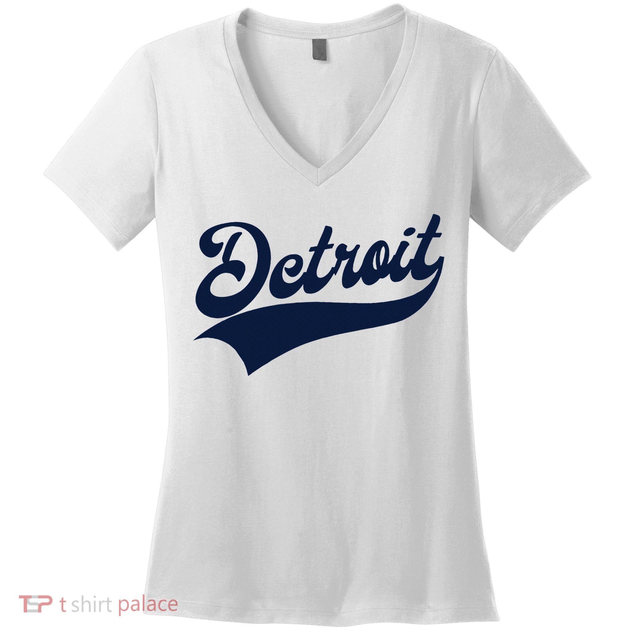 Detroit Athletic Throwback Women's V-Neck T-Shirt